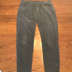 Patagonia grey corduroys in organic cotton